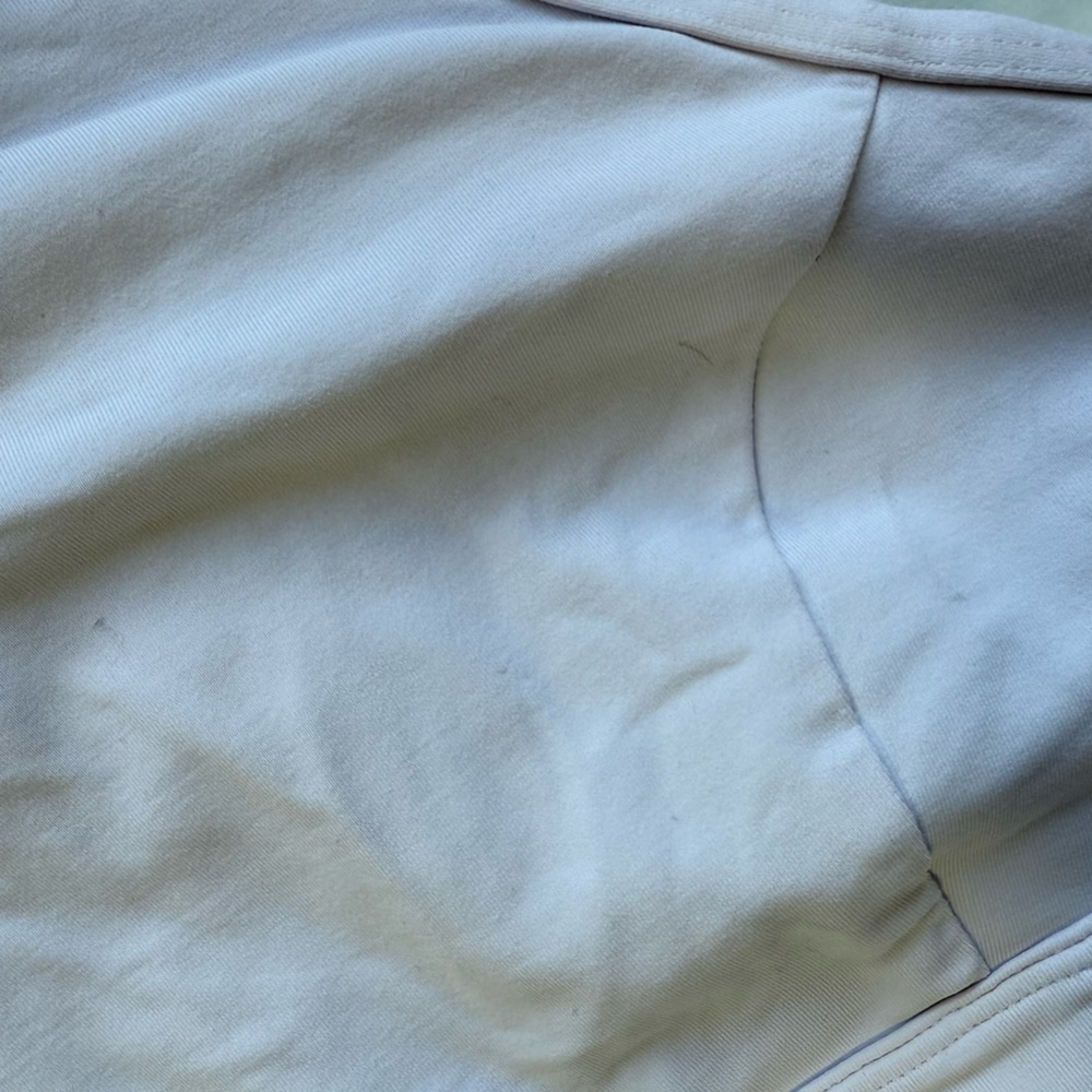 lululemon White Racerback High Neck Sports Bra Size 8 - Picture 3 of 7